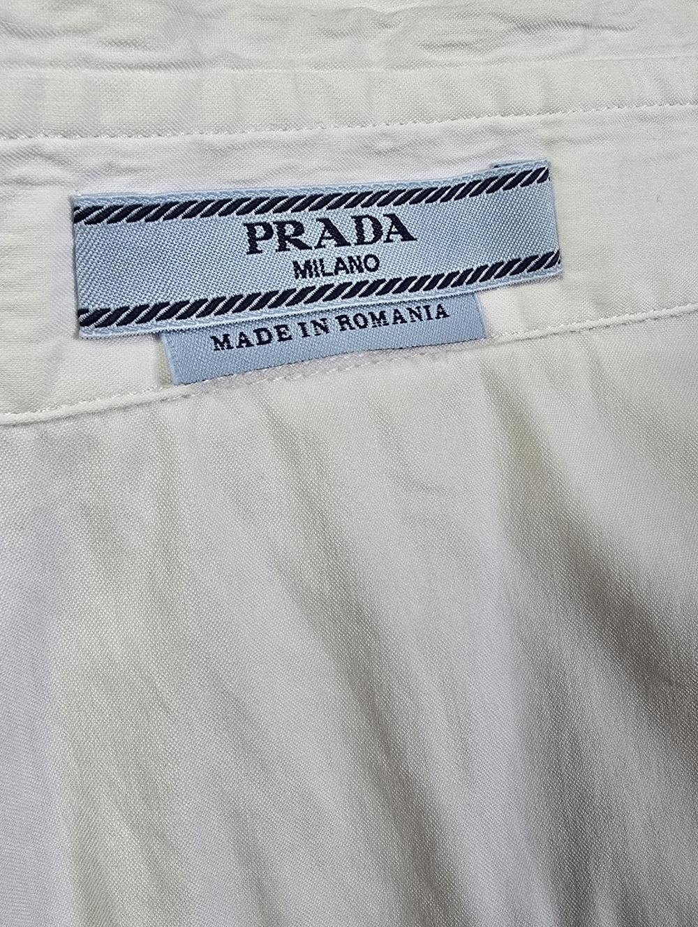 PRADA Classic Poplin Button Down Blouse - Tailored Fit - Picture 4 of 10